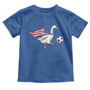 USA Soccer Goose Toddler T Shirt American Flag Patriotic Football Fan Graphic TS10 Royal Blue Print Your Wear