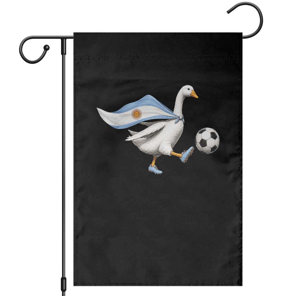 Argentina Soccer Goose Garden Flag Argentine Flag Patriotic Football Fan Graphic TS10 Black Print Your Wear