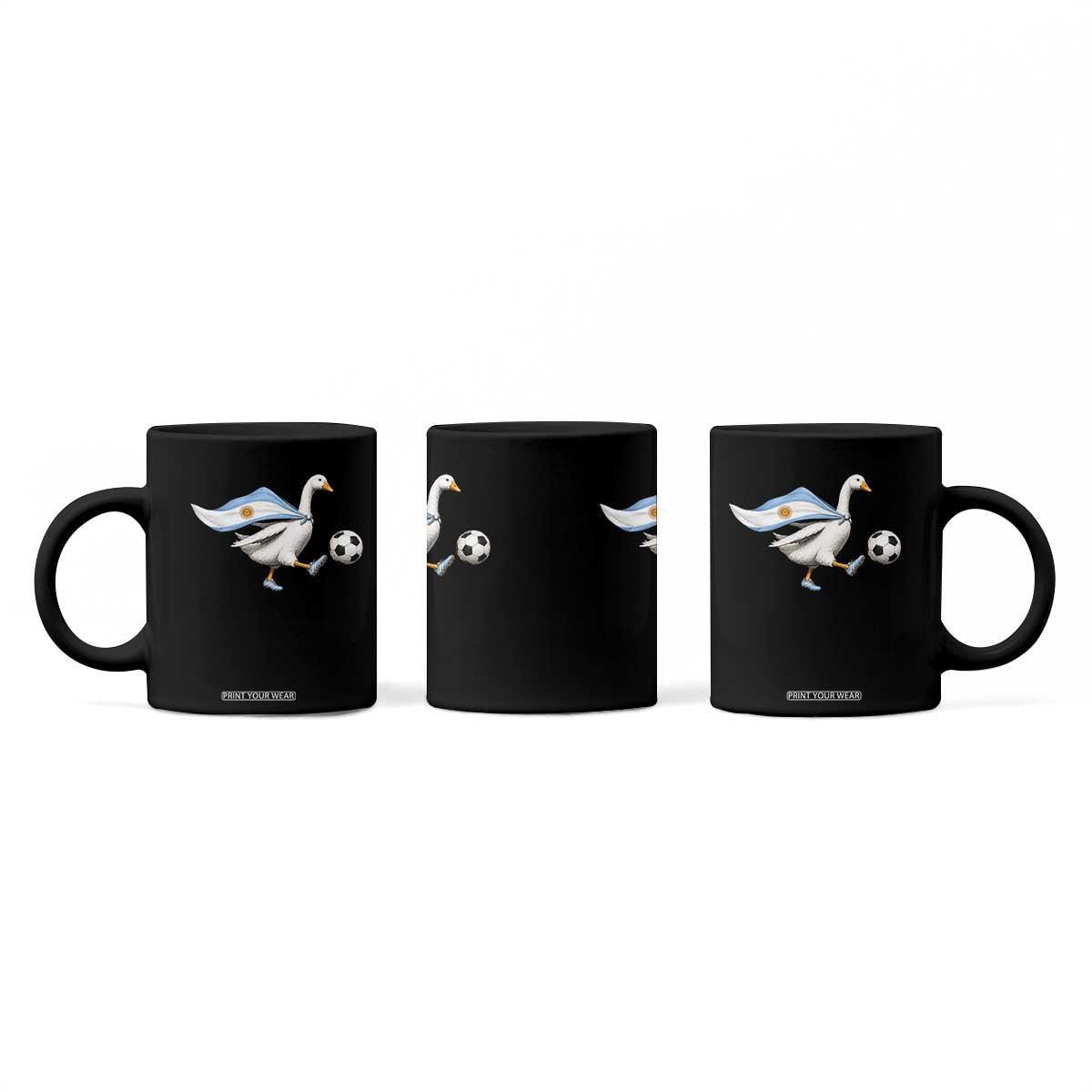 Argentina Soccer Goose Coffee Mug Argentine Flag Patriotic Football Fan Graphic TS10 Print Your Wear