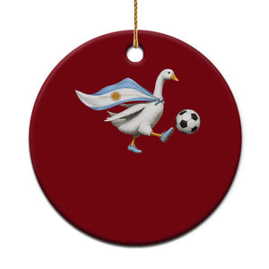 Argentina Soccer Goose Ceramic Ornament Argentine Flag Patriotic Football Fan Graphic TS10 1pc Red Print Your Wear