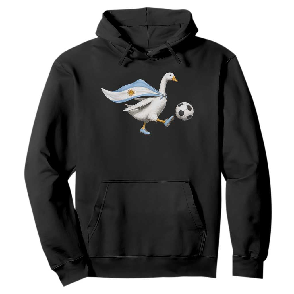 Argentina Soccer Goose Hoodie Argentine Flag Patriotic Football Fan Graphic TS10 Black Print Your Wear