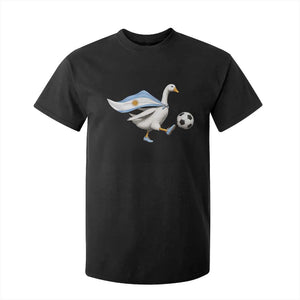 Argentina Soccer Goose T Shirt For Kid Argentine Flag Patriotic Football Fan Graphic TS10 Black Print Your Wear