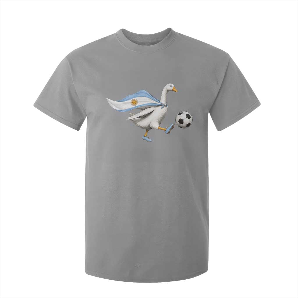 Argentina Soccer Goose T Shirt For Kid Argentine Flag Patriotic Football Fan Graphic TS10 Sport Gray Print Your Wear