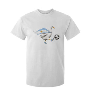 Argentina Soccer Goose T Shirt For Kid Argentine Flag Patriotic Football Fan Graphic TS10 Print Your Wear