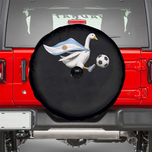 Argentina Soccer Goose Spare Tire Cover Argentine Flag Patriotic Football Fan Graphic TS10 Black Print Your Wear