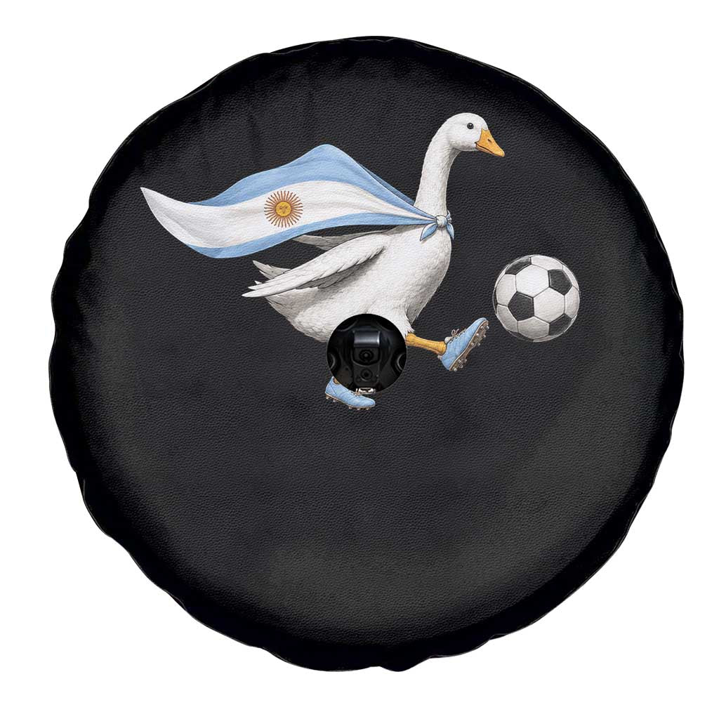 Argentina Soccer Goose Spare Tire Cover Argentine Flag Patriotic Football Fan Graphic TS10 Print Your Wear