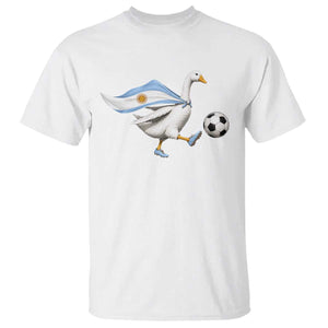 Argentina Soccer Goose T Shirt Argentine Flag Patriotic Football Fan Graphic TS10 White Print Your Wear