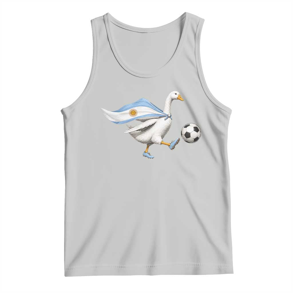 Argentina Soccer Goose Tank Top Argentine Flag Patriotic Football Fan Graphic TS10 Ash Print Your Wear