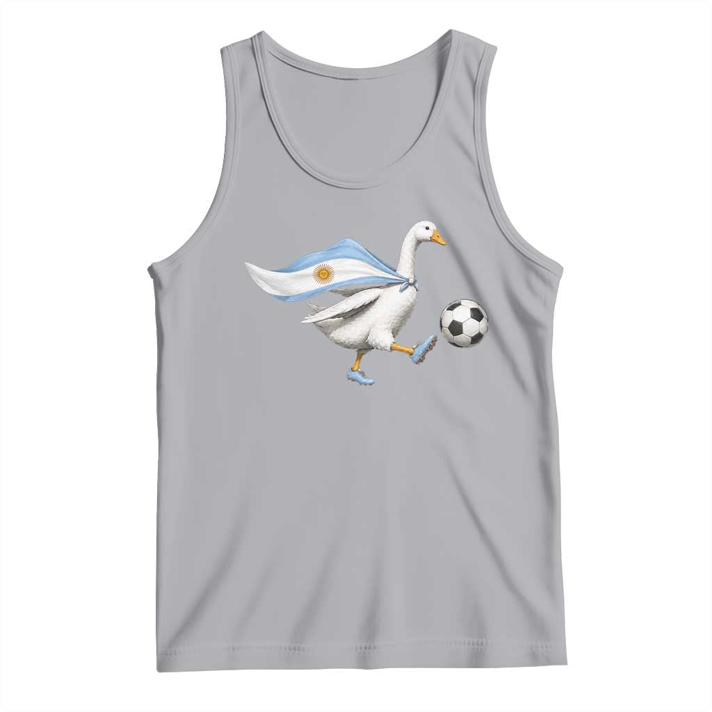 Argentina Soccer Goose Tank Top Argentine Flag Patriotic Football Fan Graphic TS10 Athletic Heather Print Your Wear