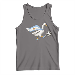 Argentina Soccer Goose Tank Top Argentine Flag Patriotic Football Fan Graphic TS10 Deep Heather Print Your Wear