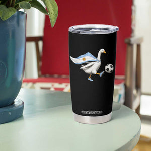 Argentina Soccer Goose Tumbler Cup Argentine Flag Patriotic Football Fan Graphic TS10 Print Your Wear