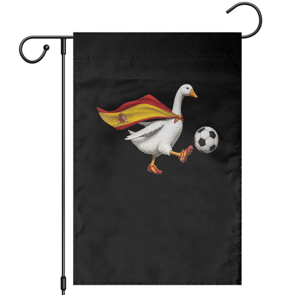 Spain Soccer Goose Garden Flag Spanish Flag Patriotic Football Fan Graphic TS10 Black Print Your Wear