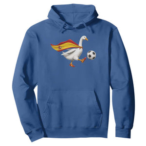 Spain Soccer Goose Hoodie Spanish Flag Patriotic Football Fan Graphic TS10 Royal Blue Print Your Wear