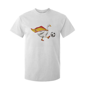 Spain Soccer Goose T Shirt For Kid Spanish Flag Patriotic Football Fan Graphic TS10 Print Your Wear
