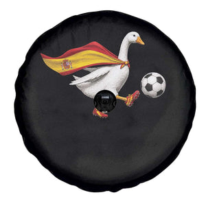 Spain Soccer Goose Spare Tire Cover Spanish Flag Patriotic Football Fan Graphic TS10 Print Your Wear