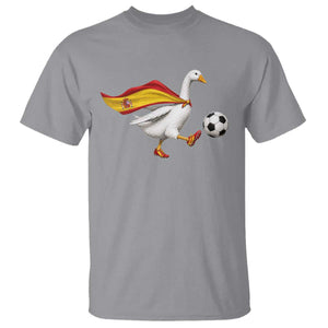 Spain Soccer Goose T Shirt Spanish Flag Patriotic Football Fan Graphic TS10 Sport Gray Print Your Wear