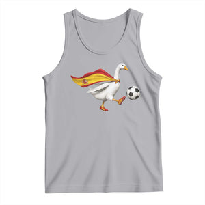 Spain Soccer Goose Tank Top Spanish Flag Patriotic Football Fan Graphic TS10 Athletic Heather Print Your Wear