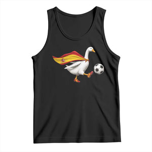 Spain Soccer Goose Tank Top Spanish Flag Patriotic Football Fan Graphic TS10 Black Print Your Wear
