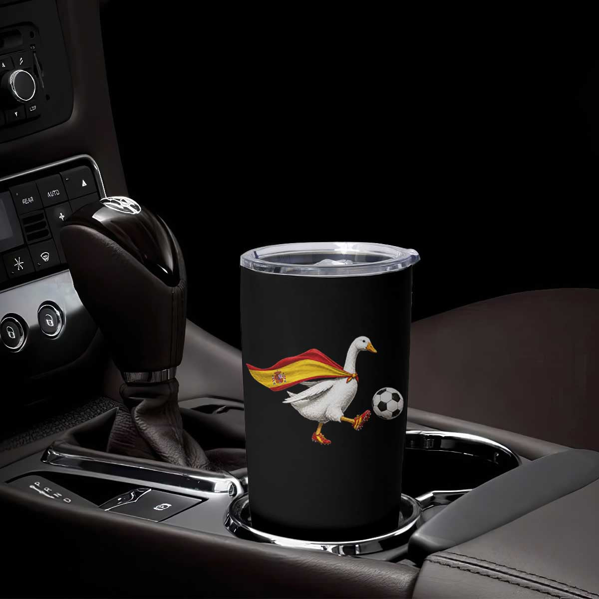 Spain Soccer Goose Tumbler Cup Spanish Flag Patriotic Football Fan Graphic TS10 Print Your Wear