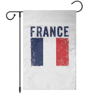 Vintage France Flag Distressed French Pride Patriotic Soccer Fan Graphic Garden Flag TS10 White Print Your Wear