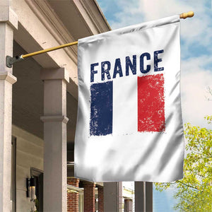 Vintage France Flag Distressed French Pride Patriotic Soccer Fan Graphic Garden Flag TS10 Print Your Wear
