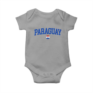 Paraguay Patriotic Flag Baby Onesie Soccer Fan Vintage Varsity Sports National Pride Graphic TS10 Sport Gray Print Your Wear