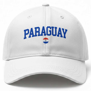 Paraguay Patriotic Flag Baseball Cap Soccer Fan Vintage Varsity Sports National Pride Graphic TS10 Print Your Wear