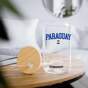 Paraguay Patriotic Flag Glass Can Soccer Fan Vintage Varsity Sports National Pride Graphic TS10 Print Your Wear