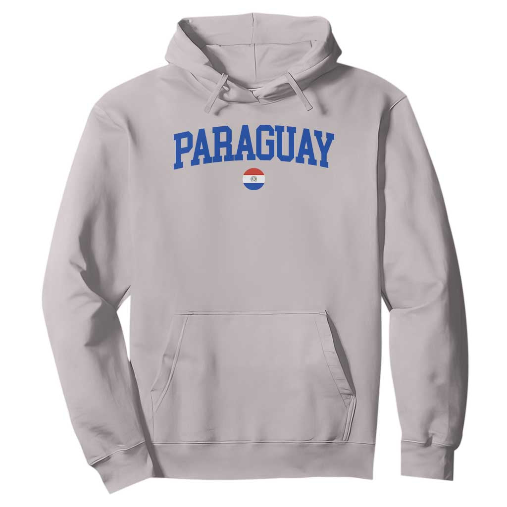 Paraguay Patriotic Flag Hoodie Soccer Fan Vintage Varsity Sports National Pride Graphic TS10 Ice Gray Print Your Wear