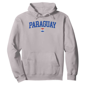 Paraguay Patriotic Flag Hoodie Soccer Fan Vintage Varsity Sports National Pride Graphic TS10 Ice Gray Print Your Wear