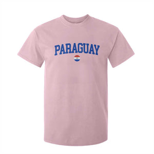 Paraguay Patriotic Flag T Shirt For Kid Soccer Fan Vintage Varsity Sports National Pride Graphic TS10 Light Pink Print Your Wear