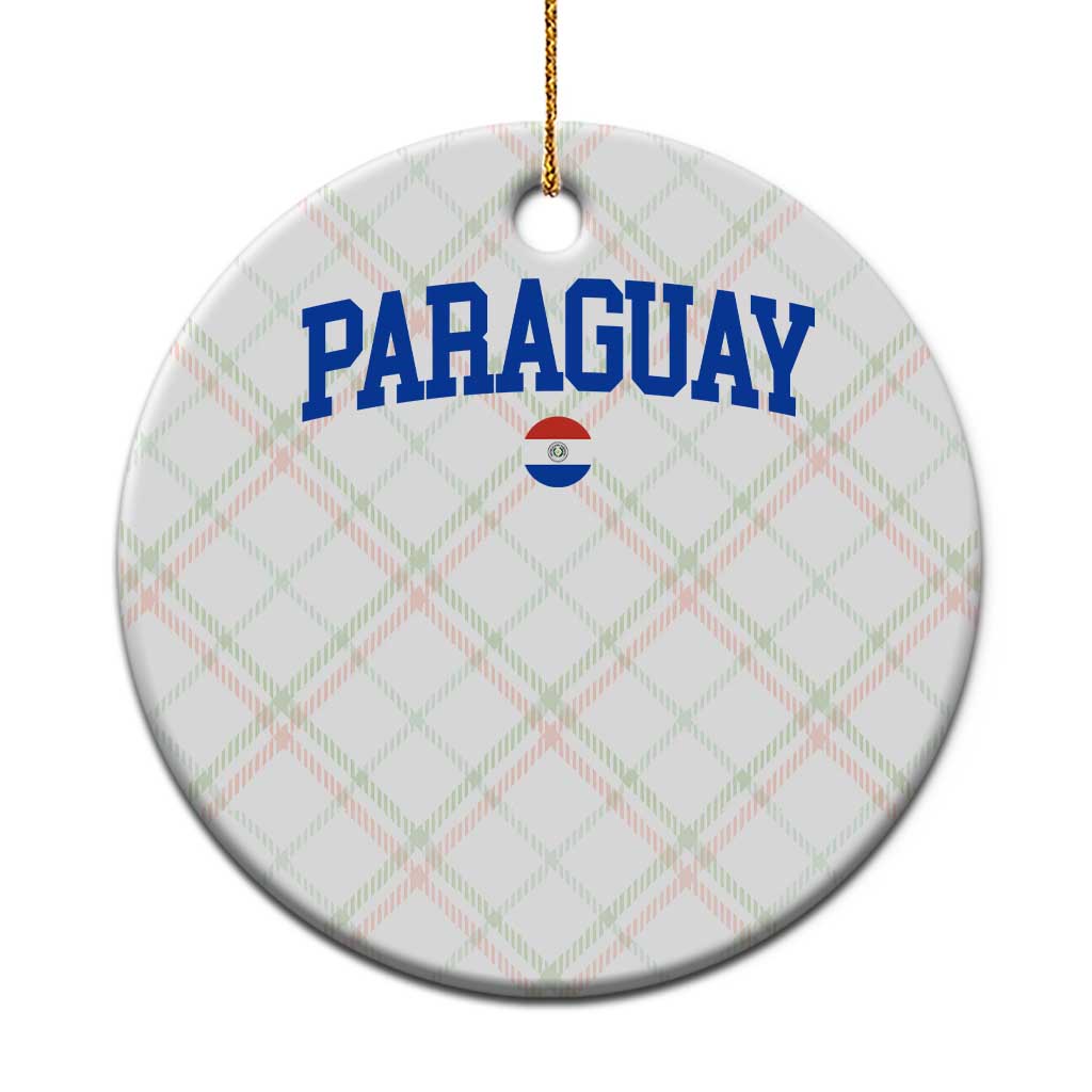 Paraguay Patriotic Flag Ceramic Ornament Soccer Fan Vintage Varsity Sports National Pride Graphic TS10 1pc Christmas Plaid Print Your Wear