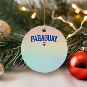 Paraguay Patriotic Flag Ceramic Ornament Soccer Fan Vintage Varsity Sports National Pride Graphic TS10 1pc Pastel Print Your Wear