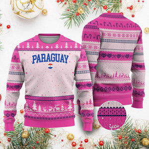 Paraguay Patriotic Flag Ugly Christmas Sweater Soccer Fan Vintage Varsity Sports National Pride Graphic TS10 Print Your Wear