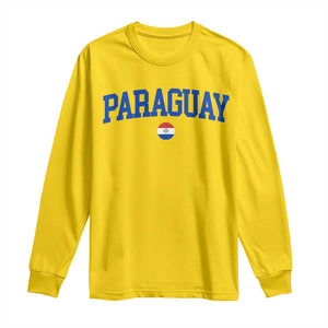 Paraguay Patriotic Flag Long Sleeve Shirt Soccer Fan Vintage Varsity Sports National Pride Graphic TS10 Daisy Print Your Wear
