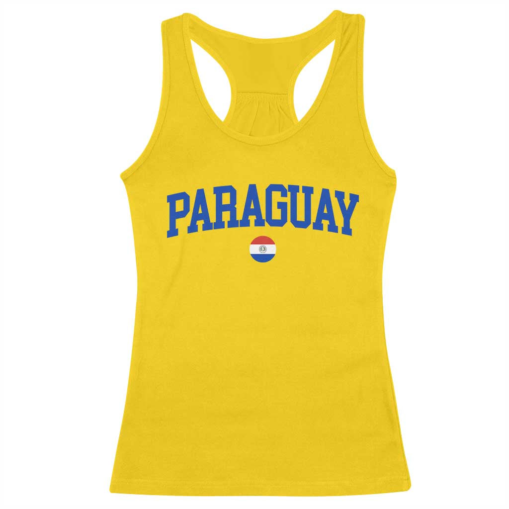 Paraguay Patriotic Flag Racerback Tank Top Soccer Fan Vintage Varsity Sports National Pride Graphic TS10 Daisy Print Your Wear