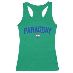 Paraguay Patriotic Flag Racerback Tank Top Soccer Fan Vintage Varsity Sports National Pride Graphic TS10 Irish Green Print Your Wear