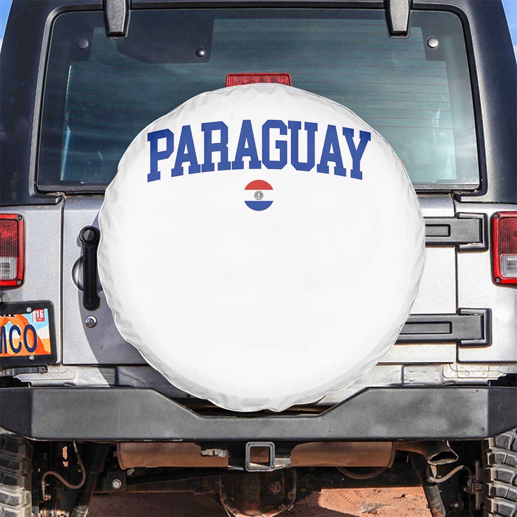 Paraguay Patriotic Flag Spare Tire Cover Soccer Fan Vintage Varsity Sports National Pride Graphic TS10 No hole White Print Your Wear