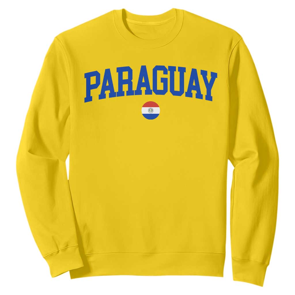 Paraguay Patriotic Flag Sweatshirt Soccer Fan Vintage Varsity Sports National Pride Graphic TS10 Daisy Print Your Wear