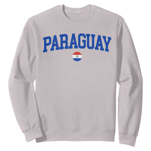 Paraguay Patriotic Flag Sweatshirt Soccer Fan Vintage Varsity Sports National Pride Graphic TS10 Ice Gray Print Your Wear