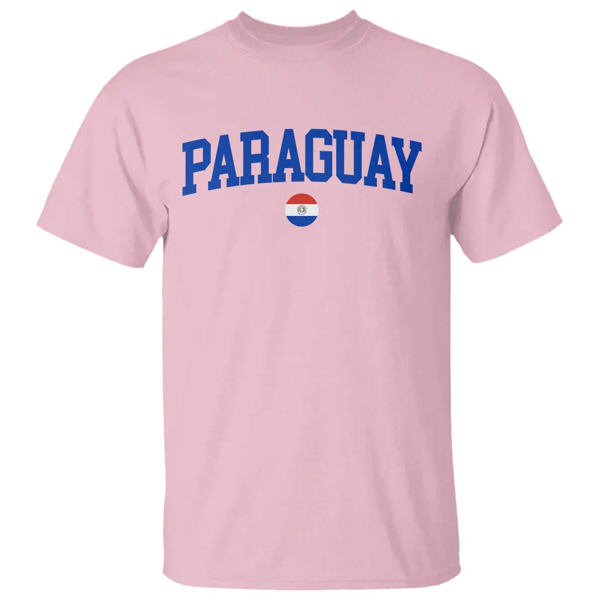 Paraguay Patriotic Flag T Shirt Soccer Fan Vintage Varsity Sports National Pride Graphic TS10 Light Pink Print Your Wear