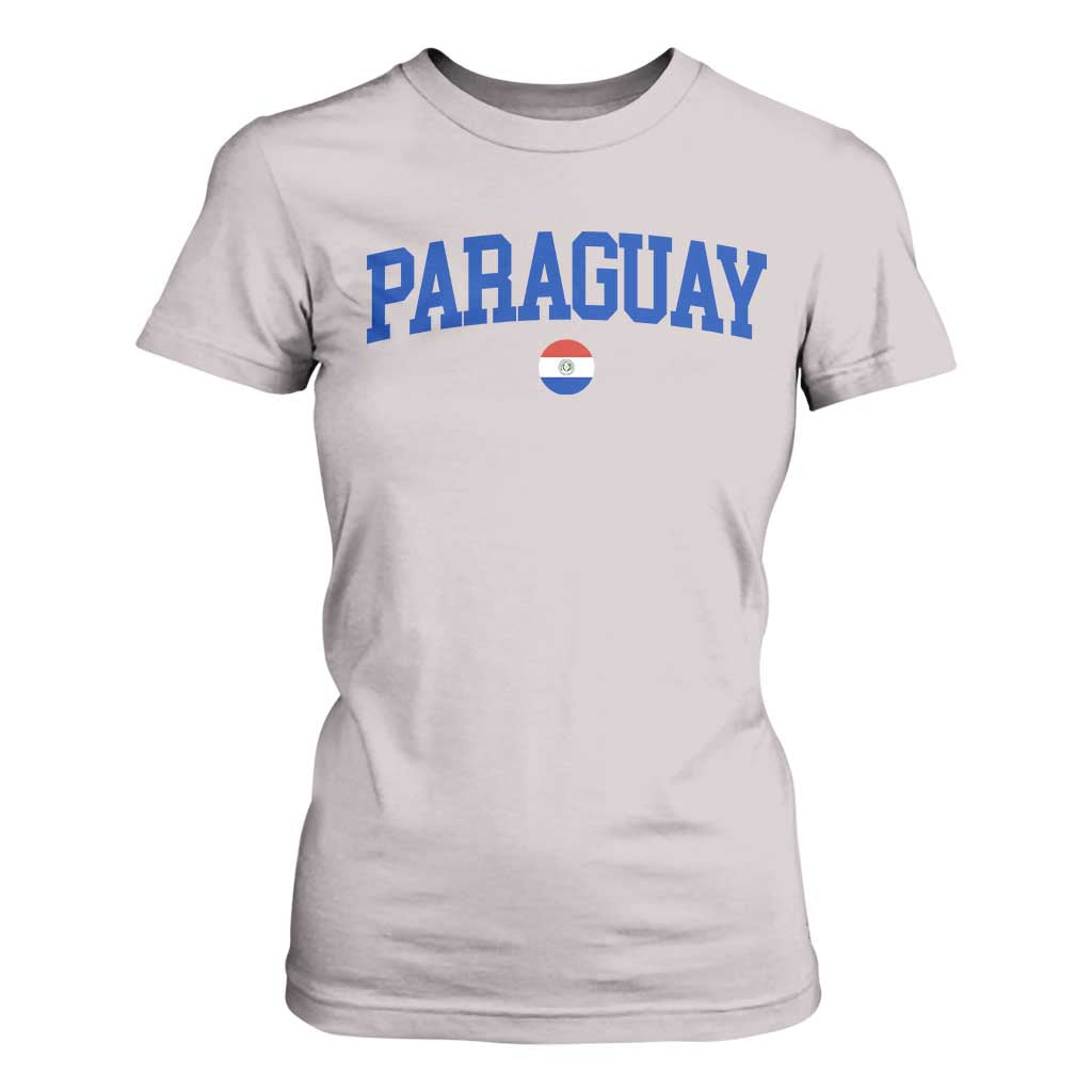 Paraguay Patriotic Flag T Shirt For Women Soccer Fan Vintage Varsity Sports National Pride Graphic TS10 Ice Gray Print Your Wear
