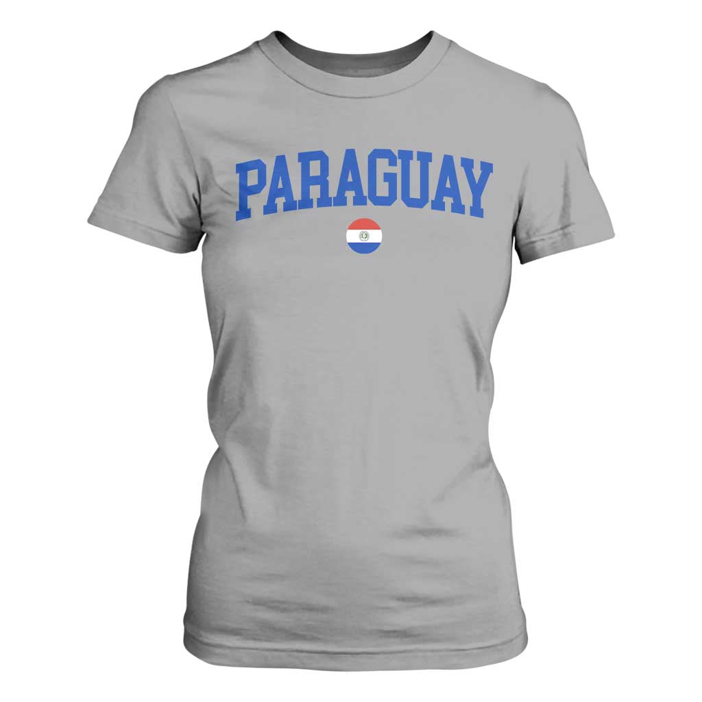 Paraguay Patriotic Flag T Shirt For Women Soccer Fan Vintage Varsity Sports National Pride Graphic TS10 Sport Gray Print Your Wear