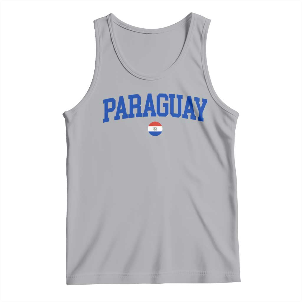 Paraguay Patriotic Flag Tank Top Soccer Fan Vintage Varsity Sports National Pride Graphic TS10 Athletic Heather Print Your Wear