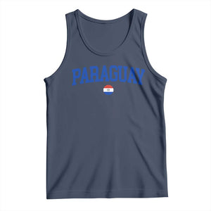 Paraguay Patriotic Flag Tank Top Soccer Fan Vintage Varsity Sports National Pride Graphic TS10 Navy Print Your Wear