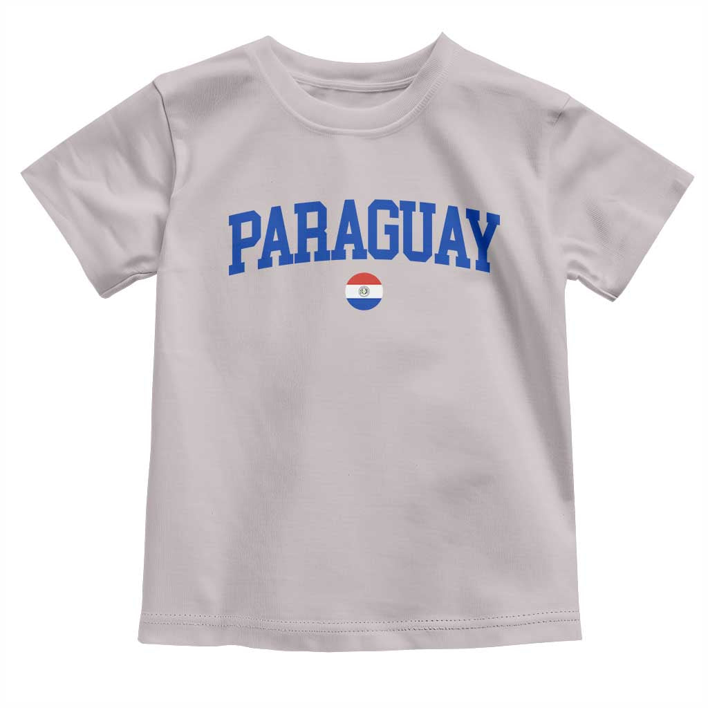 Paraguay Patriotic Flag Toddler T Shirt Soccer Fan Vintage Varsity Sports National Pride Graphic TS10 Ice Gray Print Your Wear