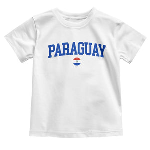 Paraguay Patriotic Flag Toddler T Shirt Soccer Fan Vintage Varsity Sports National Pride Graphic TS10 White Print Your Wear