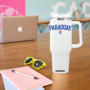 Paraguay Patriotic Flag Tumbler With Handle Soccer Fan Vintage Varsity Sports National Pride Graphic TS10 Print Your Wear