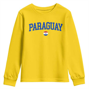 Paraguay Patriotic Flag Youth Sweatshirt Soccer Fan Vintage Varsity Sports National Pride Graphic TS10 Daisy Print Your Wear