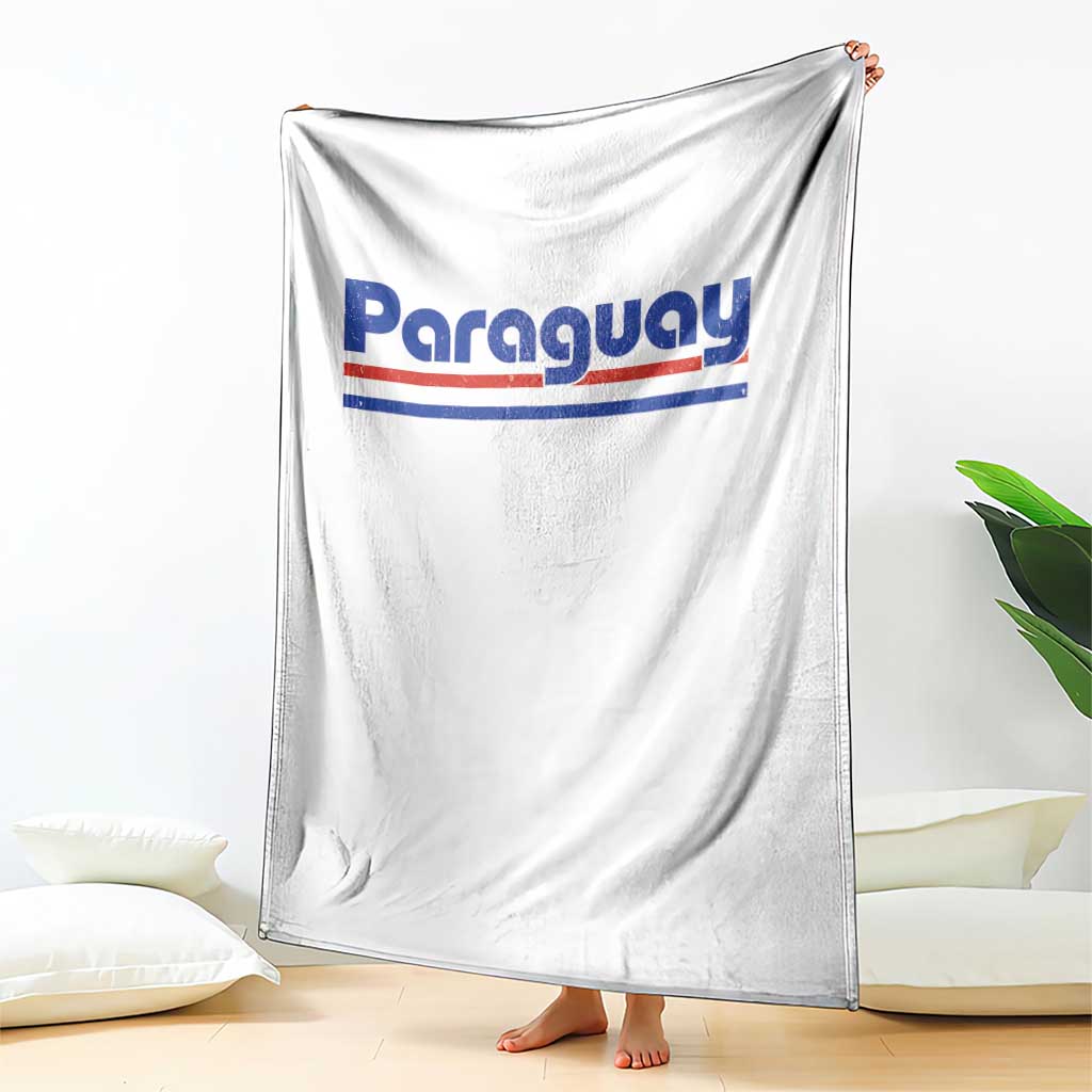 Vintage Paraguay Flag Throw Blanket Retro Stripe Patriotic Paraguayan Pride Graphic TS10 Print Your Wear